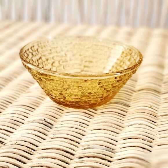 VINTAGE ✨️ Anchor Hocking Amber Glass Bowl - Picture 2 of 5